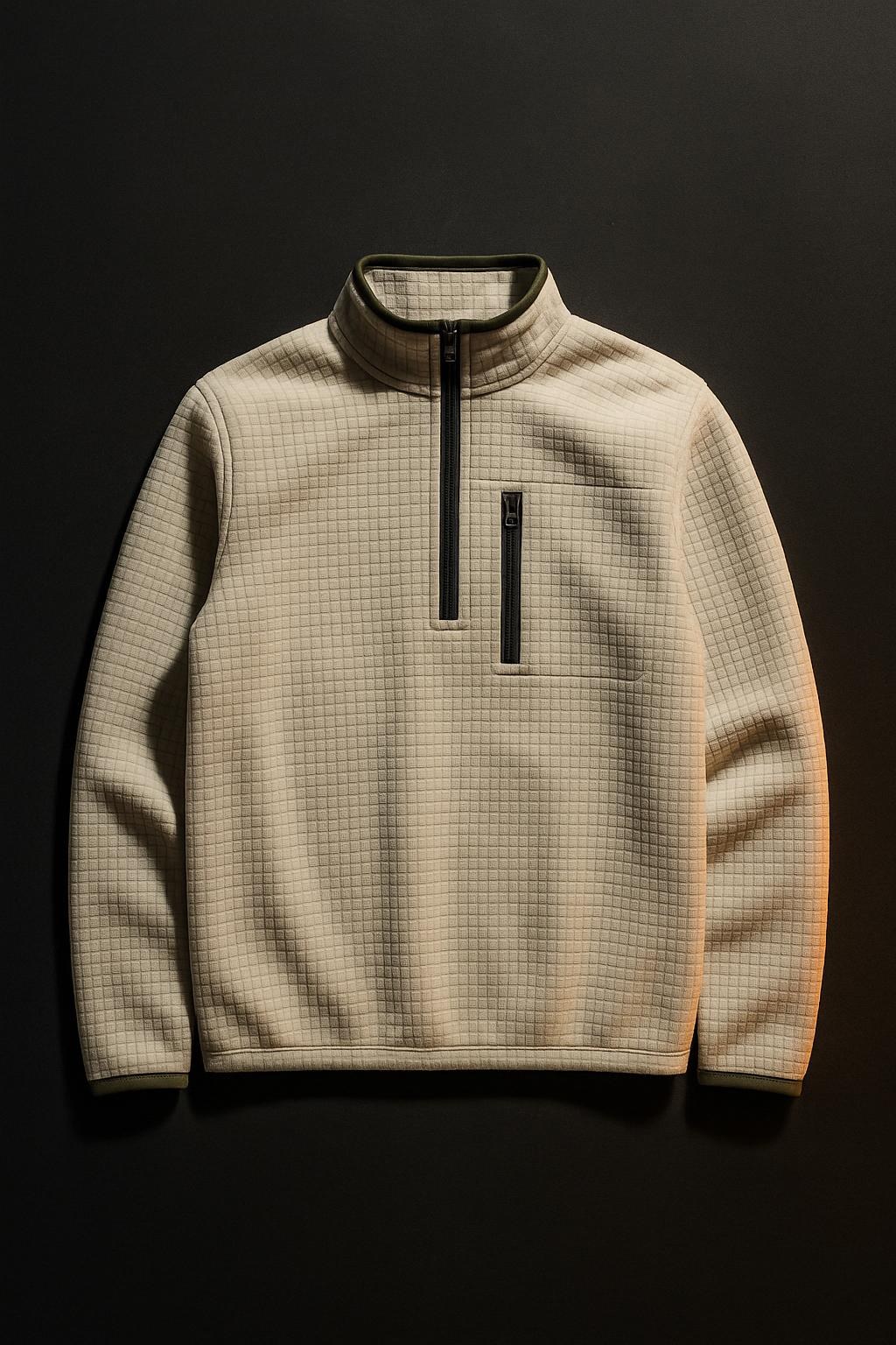 Grid Fleece Half-Zip